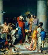 Carl Heinrich Bloch, Jesus casting out the money changers at the temple